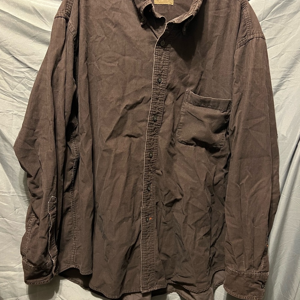 St. John's Bay Chocolate Brown Collared Shirt